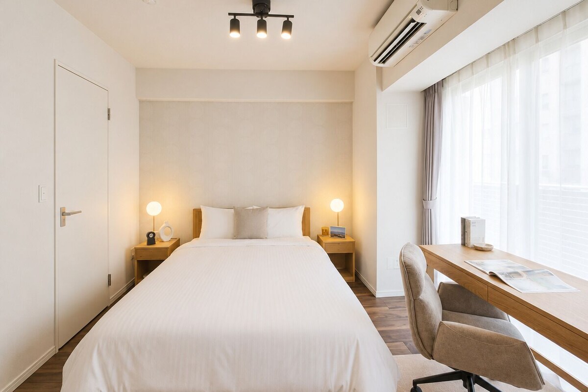 Apartamento luxo, para não fumantes (701) | Escrivaninha, espaço de trabalho para notebook