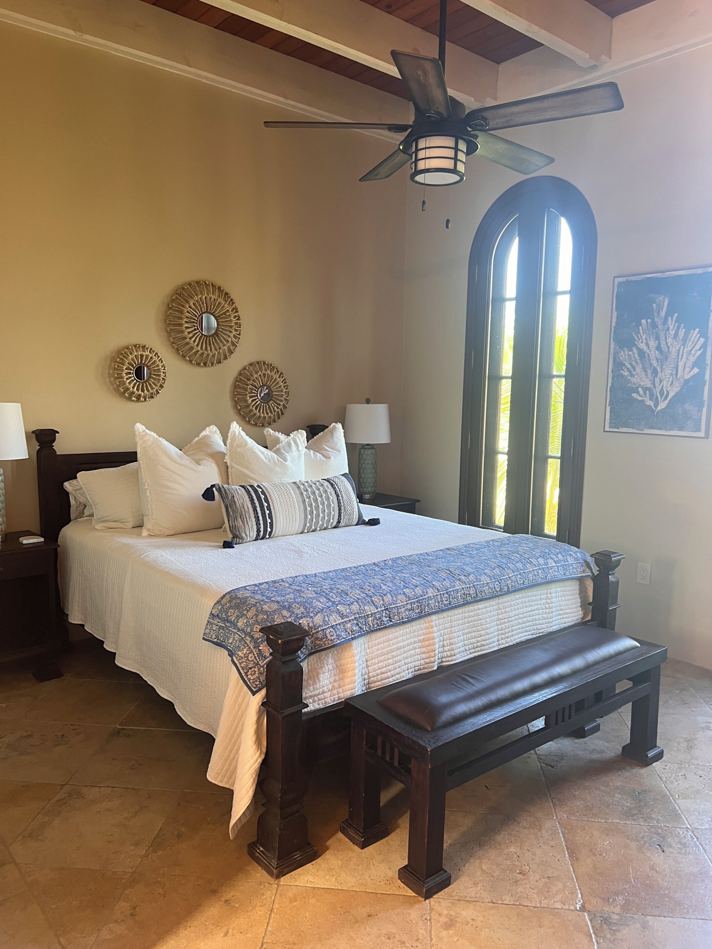 4 bedrooms, in-room safe, iron/ironing board, travel cot