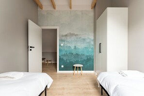 2 dormitorios, tabla de planchar con plancha, wifi y ropa de cama