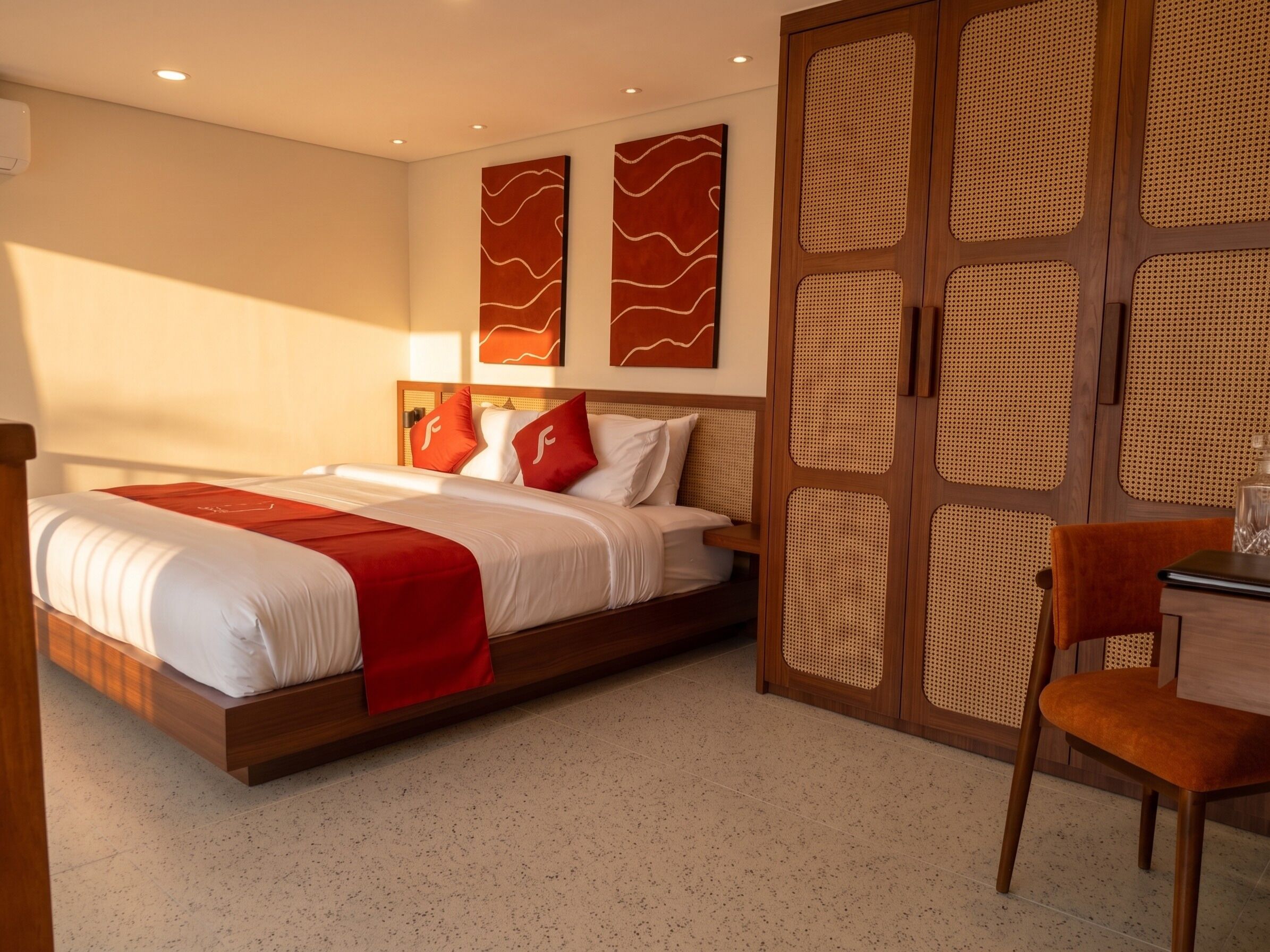 Superior-suite - 1 kingsize-seng - aircondition - udsigt til pool | Gratis Wi-Fi