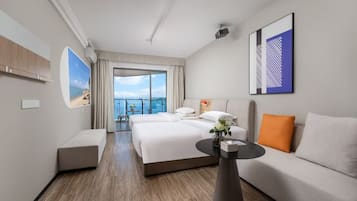 Comfort Twin kamer, balkon, uitzicht op zee | Gratis wifi
