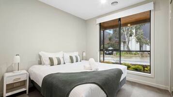 3 bedrooms, iron/ironing board, travel cot, WiFi