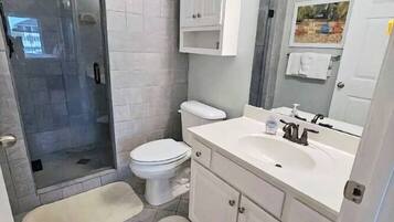 Hair dryer, towels