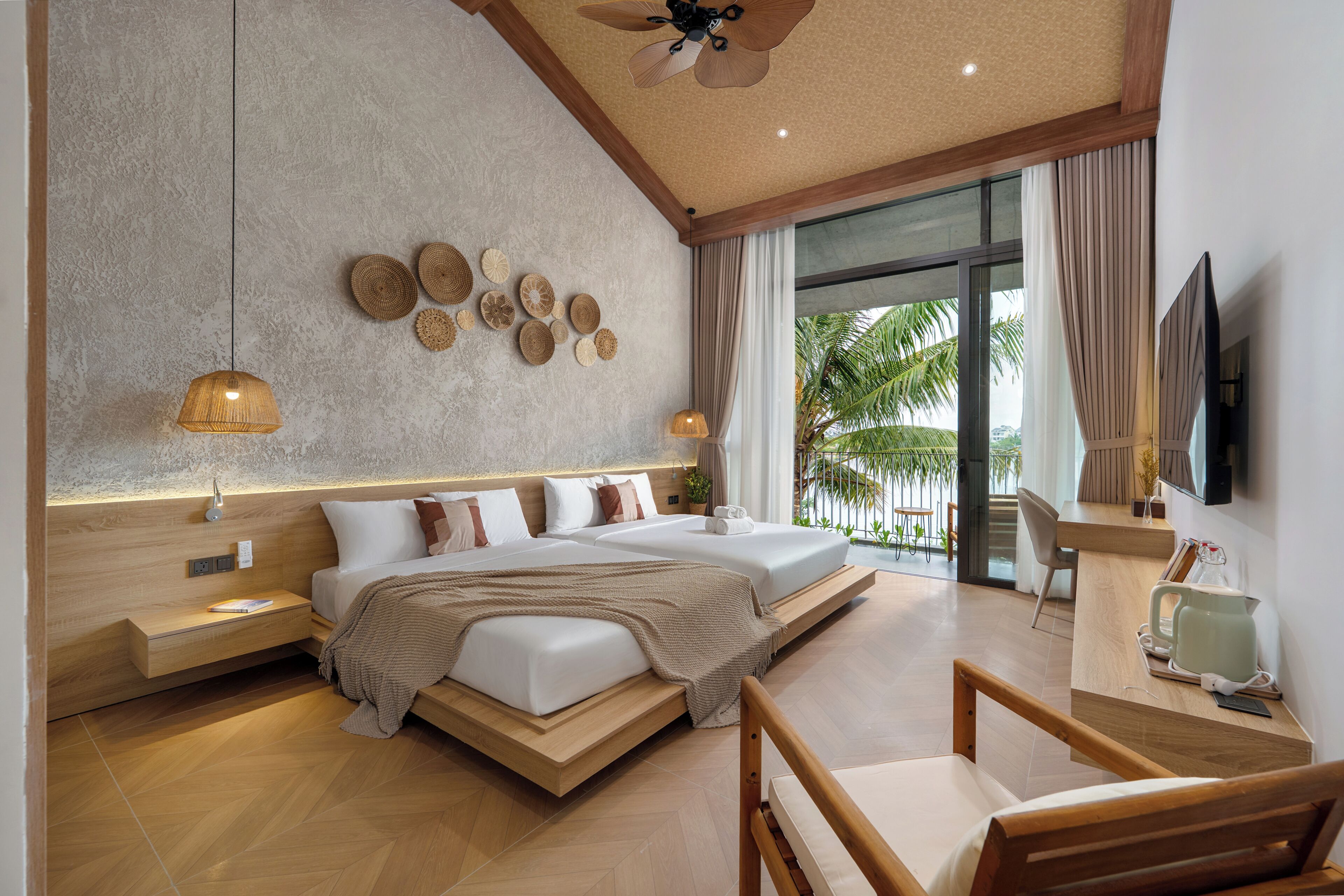 Premium bedding, free WiFi, bed sheets