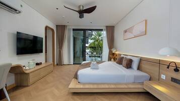 Premium bedding, free WiFi, bed sheets