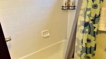 Bidet, towels, soap, toilet paper