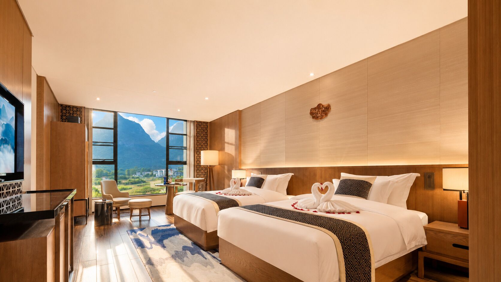 Classic Twin Room, Hill View