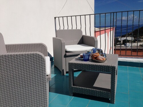 Cozy Apartment with a Large Terrace Overlooking the Sea