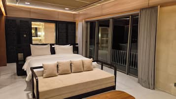 In-room safe, desk, laptop workspace, blackout curtains
