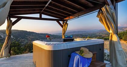 Seaview Wooden Cabin with Jacuzzi