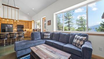Smart TV, fireplace, offices, computer monitors