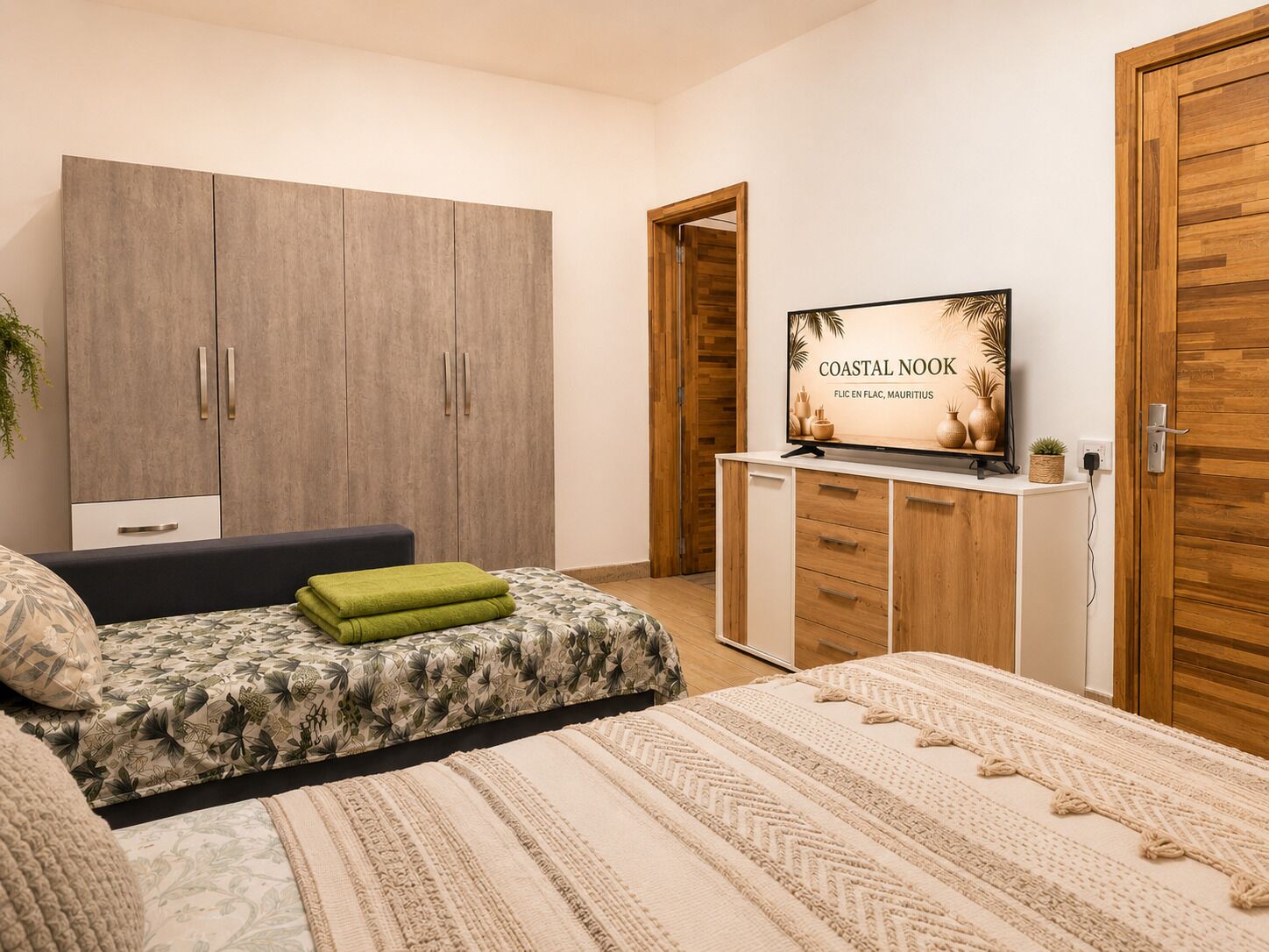 2 chambres, fer et planche à repasser, Wi-Fi, draps fournis
