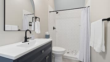 Hair dryer, towels