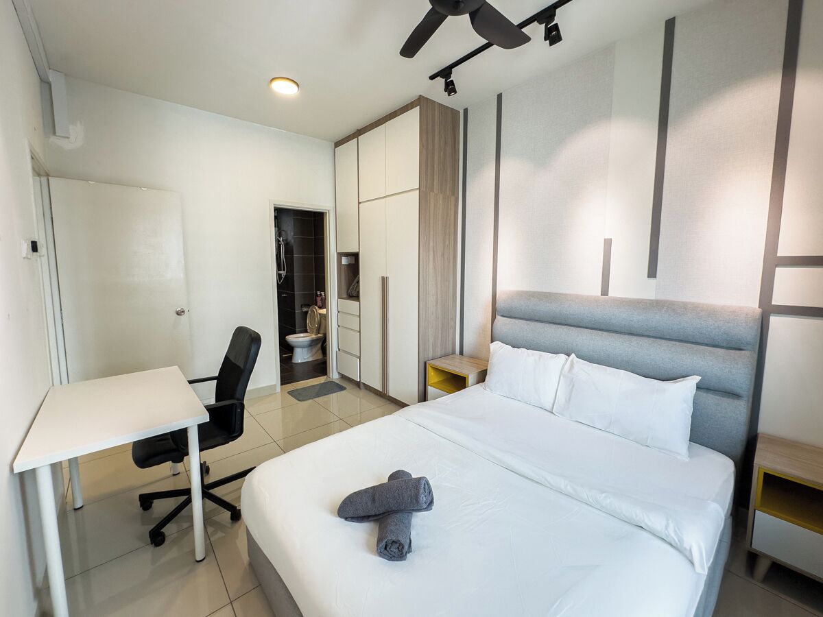 Apartemen Klasik, 3 kamar tidur, dapur, pemandangan kota | Meja kerja, setrika/meja setrika, dan Wi-Fi gratis