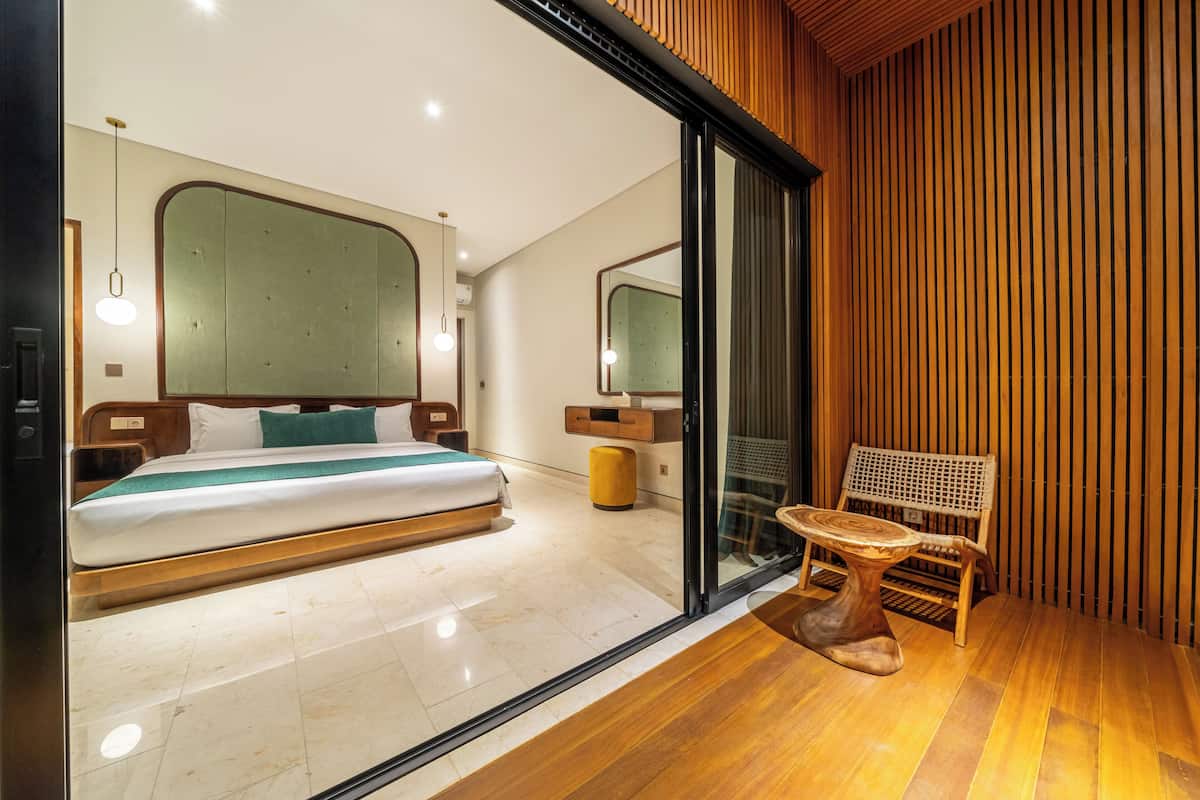 Vila Mewah, 2 kamar tidur, kolam renang pribadi | Brankas, Wi-Fi gratis, dan seprai linen