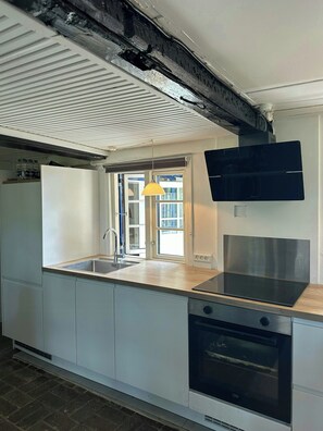 Coffee/tea maker, microwave, oven, dishwasher - Thatched house on Lolland with nature views (Errindlev)