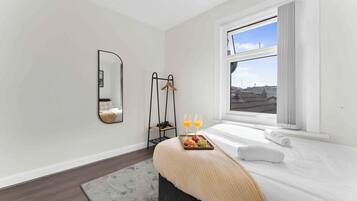Desk, iron/ironing board, travel cot, free WiFi