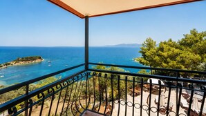 Familien-Loft, 2 Schlafzimmer, Balkon, Meerblick | Blick vom Balkon