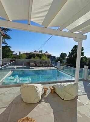 Pool - Junior Suite with Balcony & Infinity Pool – Sea Views Steps from the Beach (Sozopoli)