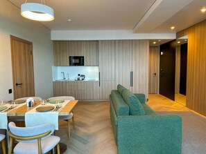 Luxury Suite, City View | Interior - Resident Hotel Abay  (Almaty)