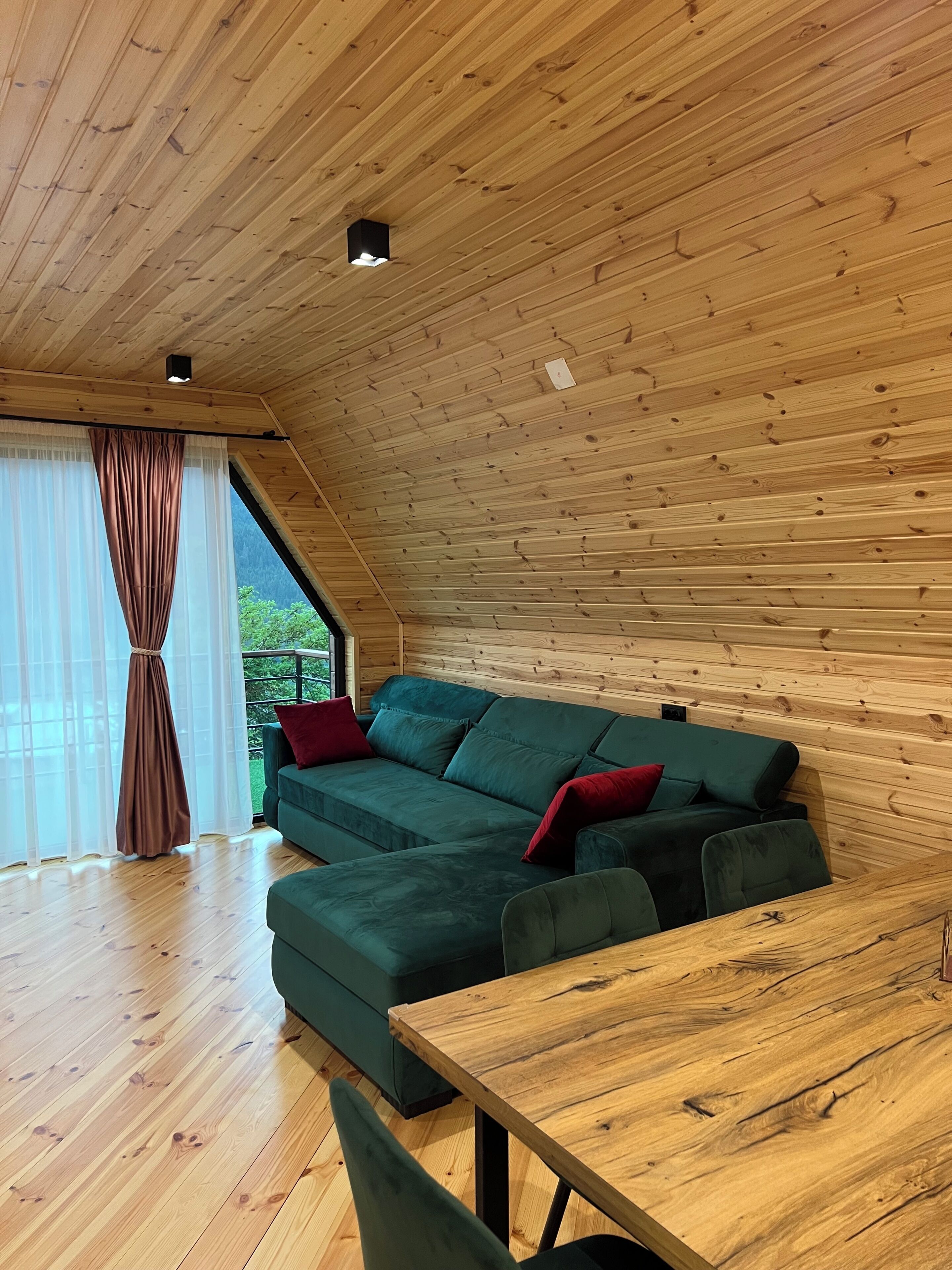 Chaumière, terrasse | Aire de séjour