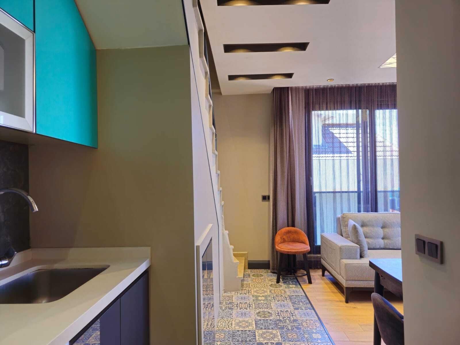 Departamento familiar, 2 habitaciones, para no fumadores, vista al mar | Interior