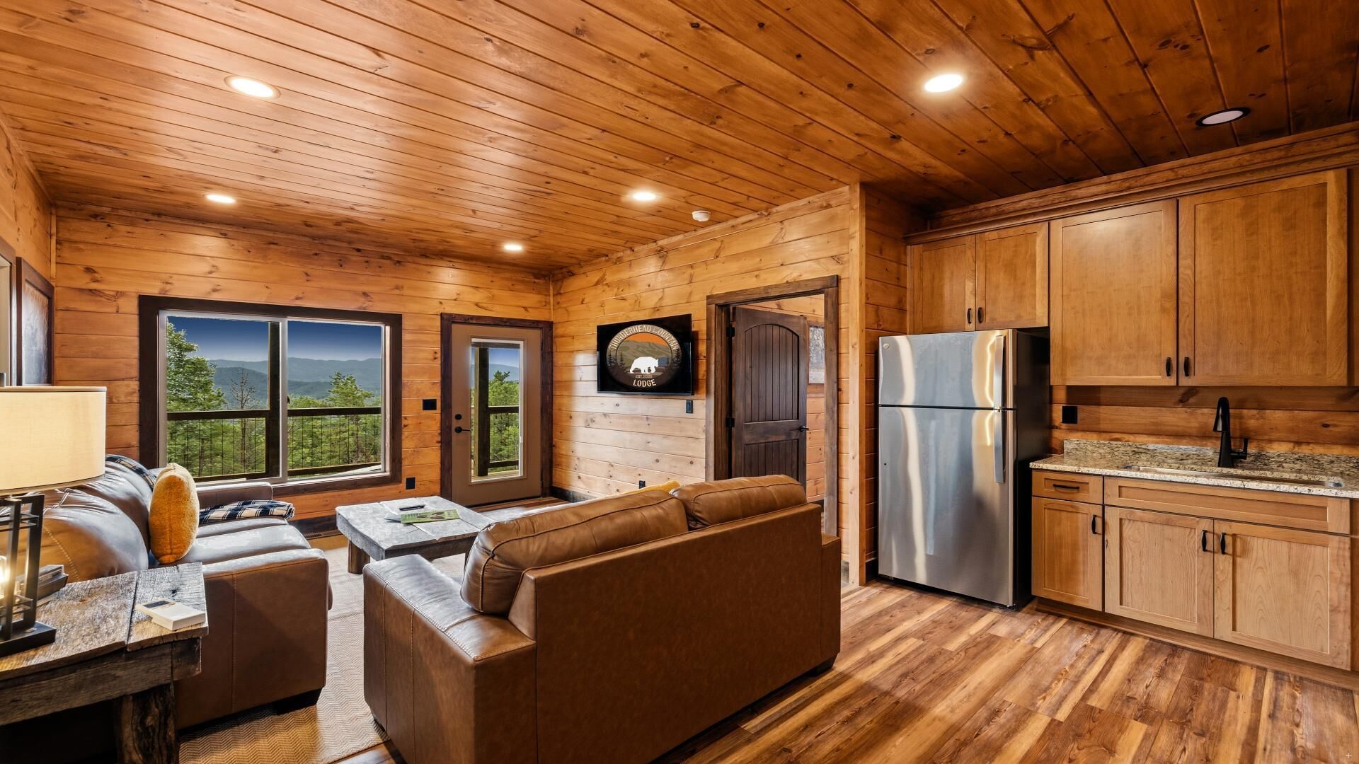 Smart TV, fireplace, video games