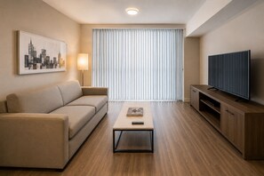 Living area - Bright 2BR City Suite Close to Transit & Top Sights (Toronto)