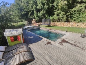 Pool - Enjoyable 3-bedroom house with AC and swimming pool in charming Nice (Nice)