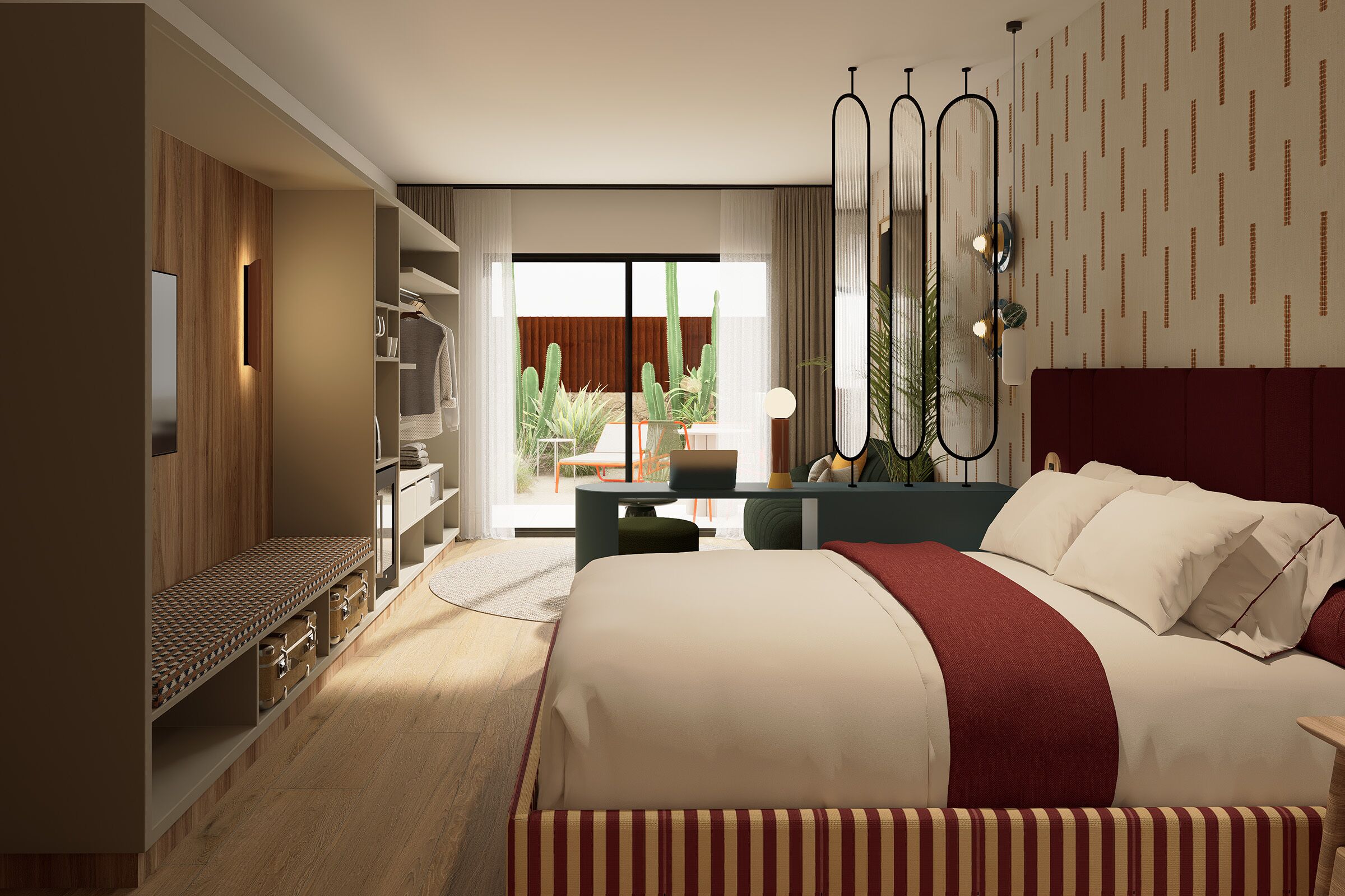 Suite, Patio, Pool View | In-room safe, desk, blackout curtains, iron/ironing board (on request)