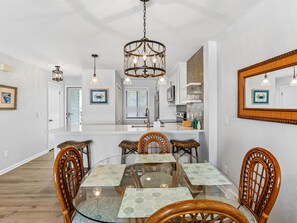 Dining Area - Seating for 4 + Breakfast Bar - Seating for 3 - Ocean Dunes 2001 | Newly Remodeled + Resort Amenities (Kure Beach)