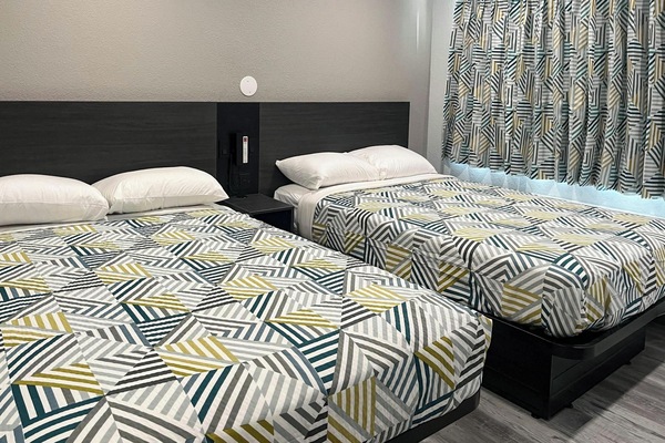 Deluxe Room, 2 Double Beds, Non Smoking, Refrigerator (Mircowave) | WiFi (free), bed sheets