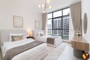 Familienapartment, Balkon, Parkblick