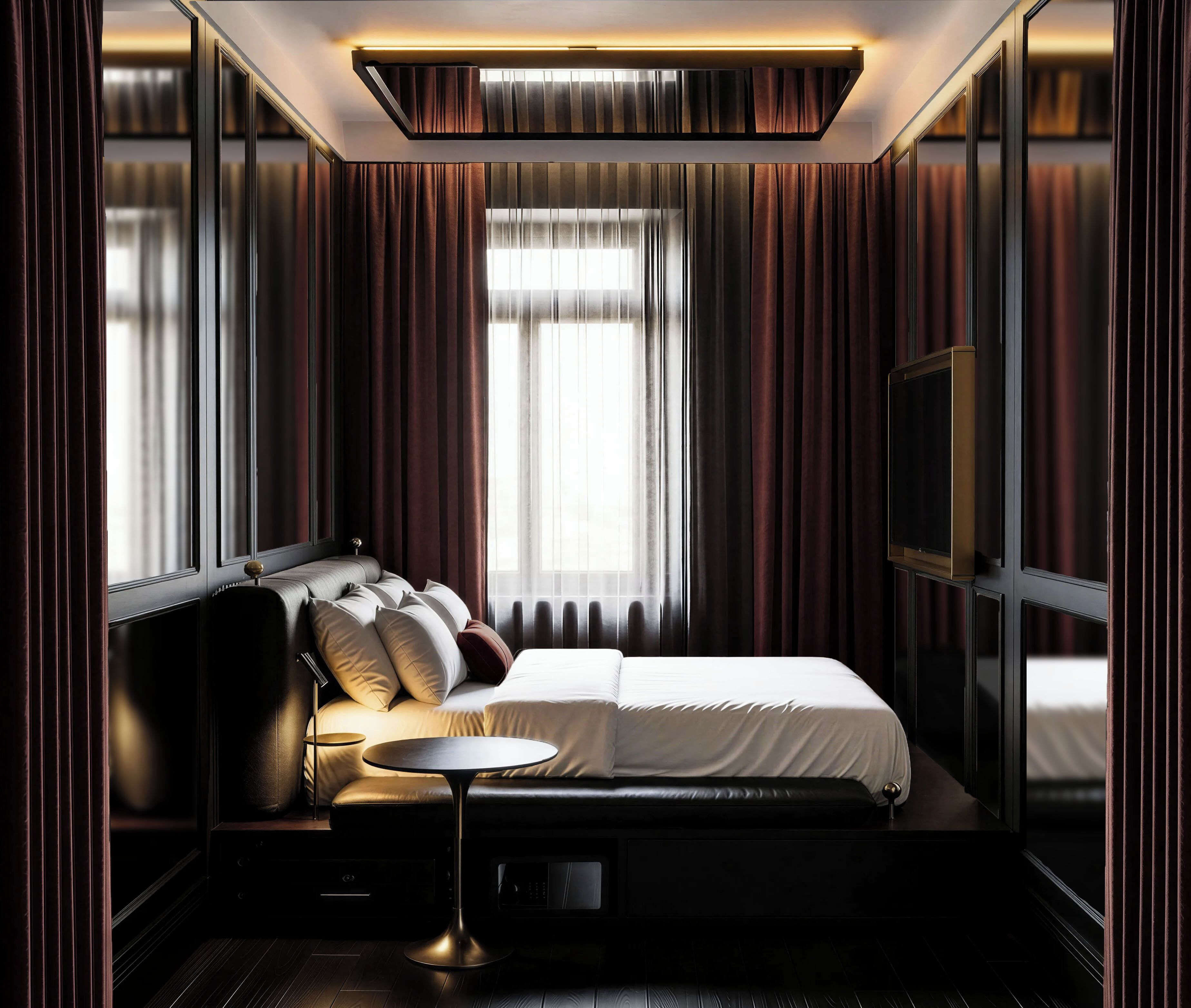 Dark Experience - Superior Double Room  | Minibar, WiFi (free), bed sheets