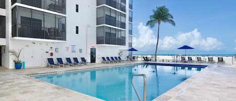 A heated pool