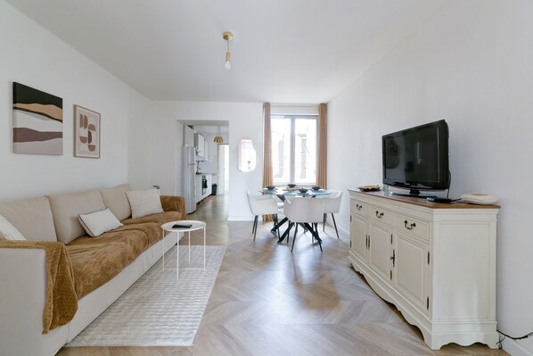 Living area - Le Cocon Champenois - Joli appt proche du centre (Reims)