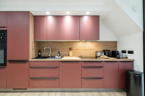 Private kitchen - Suite Cucumelle - Beau Duplex pour 6 avec balcon (Saint-Chaffrey)