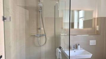 Shower, hair dryer