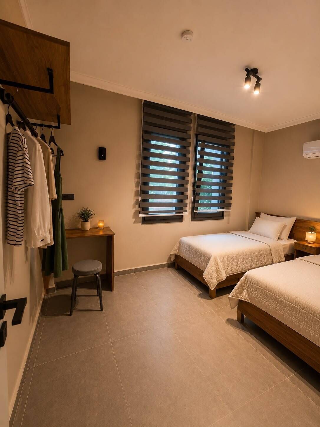 Family Apartment | Premium bedding, desk, laptop workspace, bed sheets