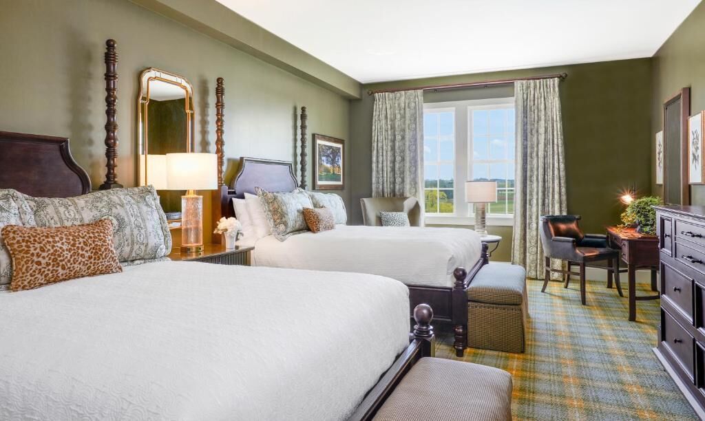 Double Room, 2 Queen Beds | In-room safe, desk, laptop workspace, blackout curtains