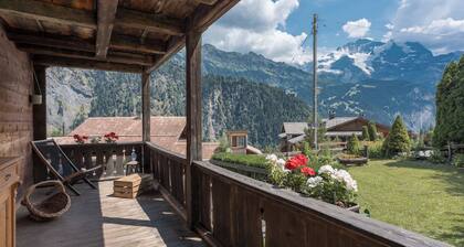 Mountain View Chalet near Lauterbrunnen and Parking