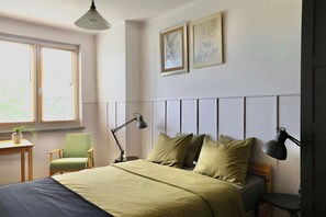 Desk, WiFi, bed sheets - Apartment 2 with garden views Letnisko Polanczyk (Polańczyk)