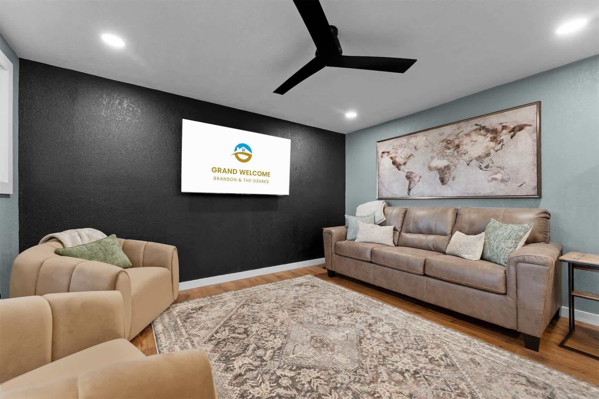 Apartment, 1 King-Bett und Schlafsofa, Poolzugang, Bergblick (Ozark Skyline Retreat) | Wohnbereich