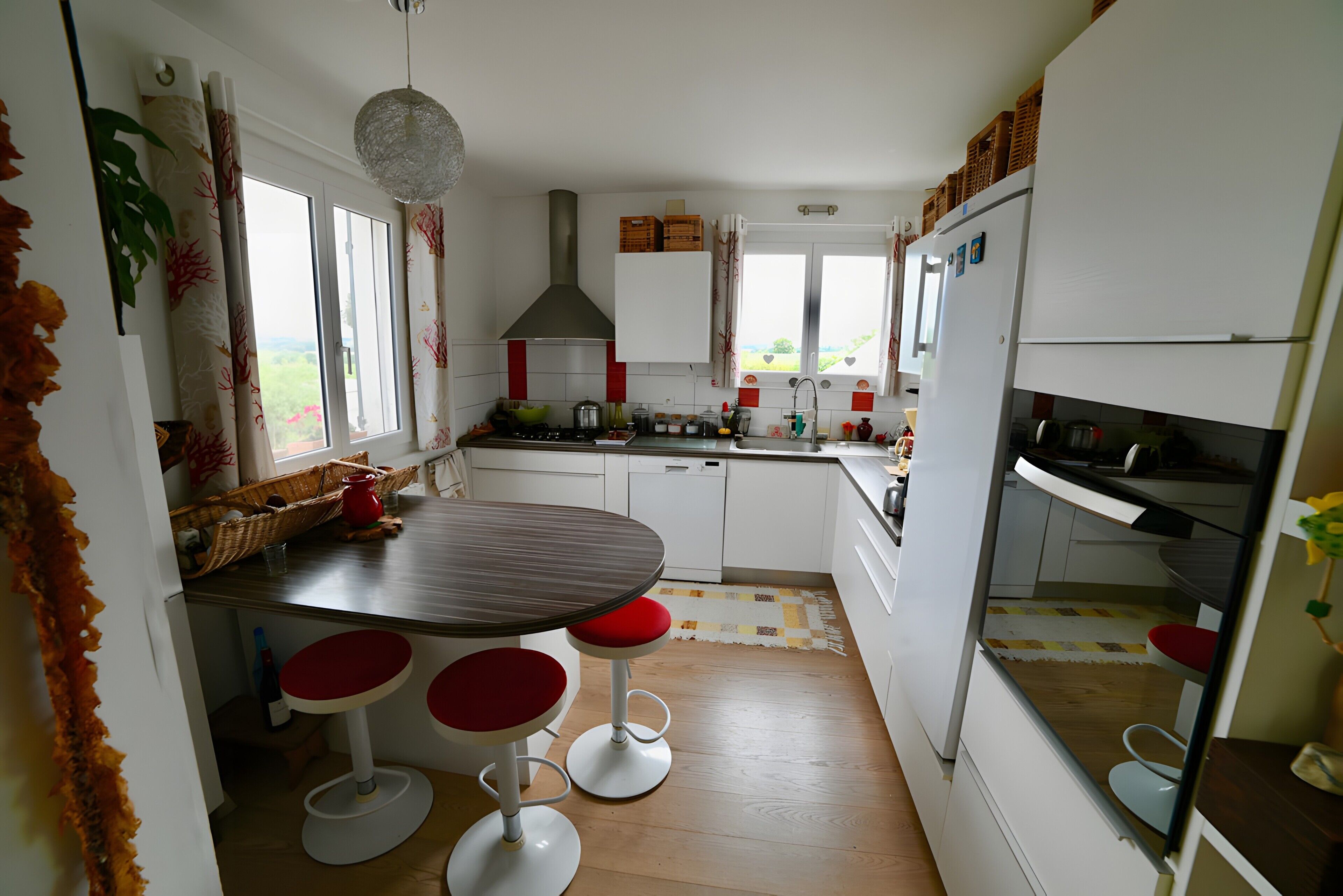 Coffee/tea maker, fridge, electric kettle, highchair