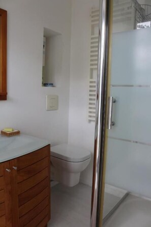 Suite familiare, non fumatori, vista cortile | Bagno