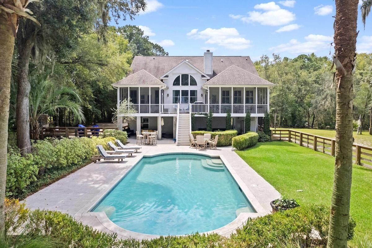 Ferienhaus, Mehrere Betten (Boview Hall- Pool, Hot Tub-15 mins to) | Aussenbereich