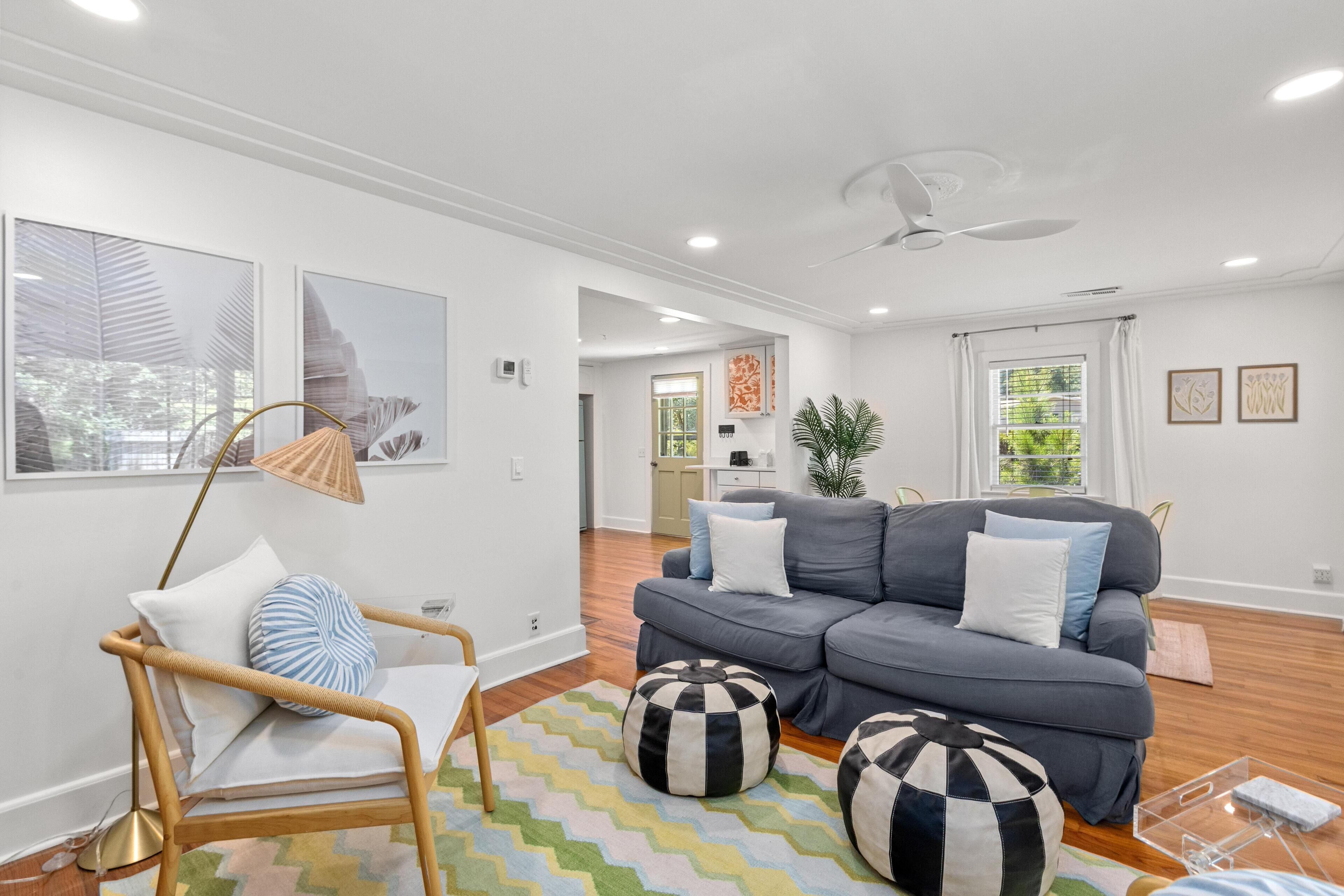 Cottage, 2 Queen Beds (Private Rifle Range Cottage -Near IOP) | Living area