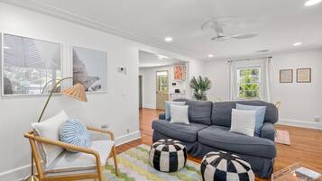 Cottage, 2 Queen Beds (Private Rifle Range Cottage -Near IOP) | Living area
