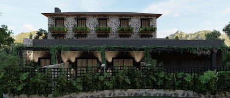 Fachada de la propiedad
