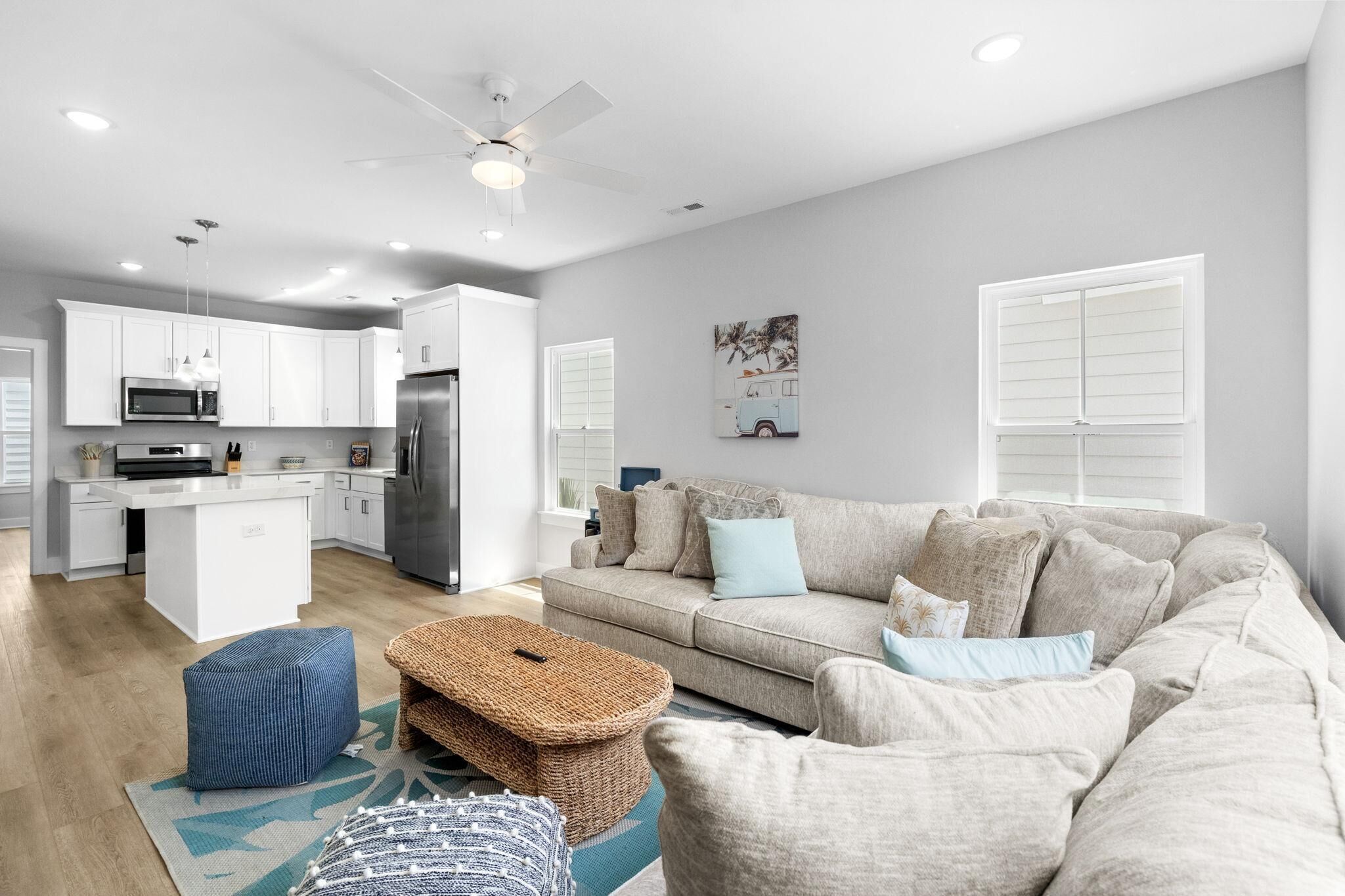 House, Multiple Beds (Swell House-2.5 Blocks to Ocean-Pet F) | Living area
